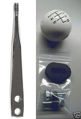 Palo y perilla cromados de 7,5" para Hurst Shifter 1993-2002 Camaro Firebird T56 6 velocidades Foto 1 de 1