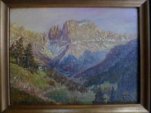 Walter Thamm 1885-1938 - Blick auf den Rosengarten Dolomiten Südtirol - Bild 1 von 17