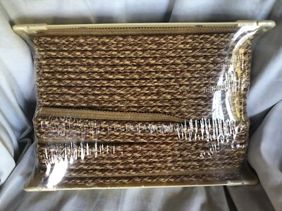 Conso International 3/8” Check Ply Cording with Lip Maroon Gold 18 yards New - Image 1 of 3