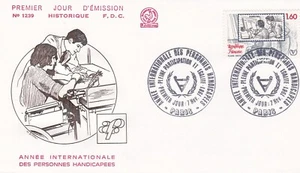 Francia 1981 FDC Año Internacional de Personas con Discapacidad yt - Imagen 1 de 1