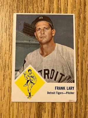 1963 Fleer Frank Lary Detroit Tigers #14 - C2 - Image 1 of 4
