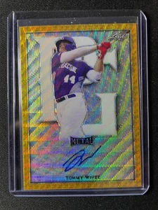 2020 Leaf Perfect Game Tommy White Gold Metal Wave Autograph #2/2 Athletics!!! - Picture 1 of 1