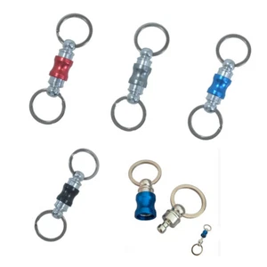 Titanium Quick Release Keychain Retractable Key Chain Detachable Keychain Clip - Picture 1 of 31