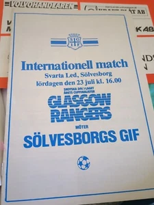 Solvesborgs GIF v Rangers (psf progs) 23/7/83 + 2 Other Rangers Friendlys - Picture 1 of 5