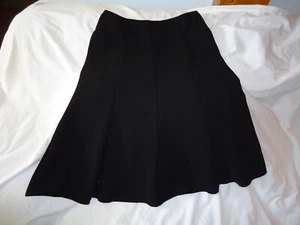 Evan-Picone womens 12P skirt black A-Line Midi Professional work polyester - Picture 1 of 12
