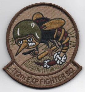 USAF Patch 112th EXPEDITIONARY FIGHTER SQ (DEPLOYED), Toledo, OHIO ANG, 4" - Foto 1 di 1