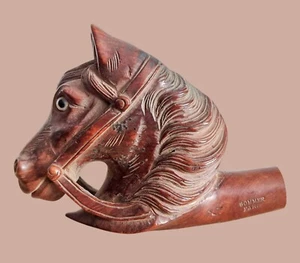 pipe fourneau tuyau bois sommer paris décor tété de cheval animal équestre - Imagen 1 de 7