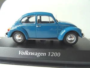 + VOLKSWAGEN VW Käfer 1200 Modellauto Maxi-/Minichamps 1:43 blau 940057101 - Bild 1 von 4