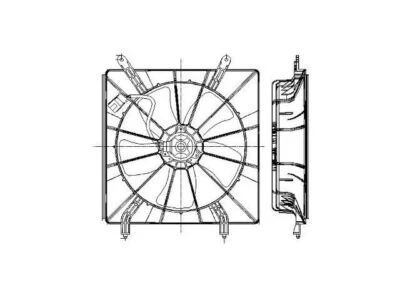 For 2003-2011 Honda Element Auxiliary Fan Assembly 41882MPSV 2010 2008 2007 2005 - Image 1 of 2