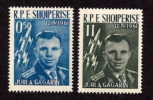 Albania - 1962-SC 604&606-H-Yuri Gagarin and Vostok 1 - Bild 1 von 1