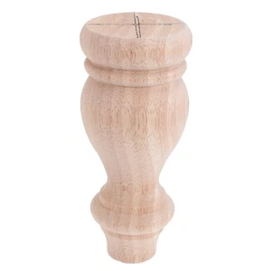  Gambe per tavolo in legno decorative francesi ricambio arredo caffè - Foto 1 di 12