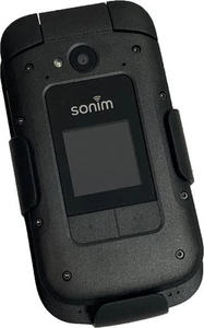 Noir Rotatif / à Cliquet Ceinture Étui de Support pour Sonim Xp3 Plus (Xp3900) - Photo 1 sur 7