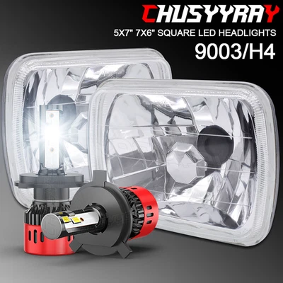 Kit de conversión de faros 7x6 5x7 con bombillas LED para Toyota Supra A70 1986-1992 Foto 1 de 4