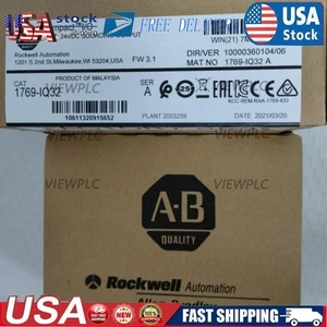 Factory Sealed AB 1769-IQ32 /A CompactLogix 24V DC Input Module US Free Tax - Picture 1 of 7