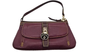Dooney & Bourke Burgundy Bordeaux Wristlet Clutch Wallet Leather Tag $138Retail - Picture 1 of 5