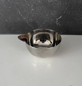 Ralph Lauren Home Wyatt Acero Inoxidable Tuerca Cuenco Cuero Recortado - Imagen 1 de 4