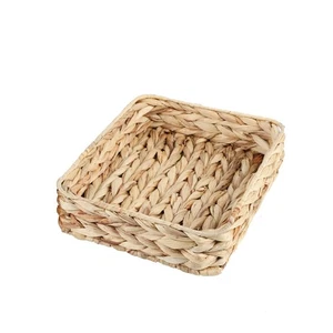Water Hyacinth Woven Serving Tray Rectangular Hand-Woven Wicker Storage Trays... - Picture 1 of 8
