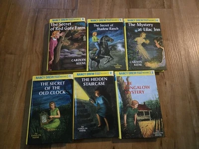 Nancy Drew Mystery Stories Collection Box Set HC Books 1– 6  Carolyn Keene Nice Foto 1 de 3