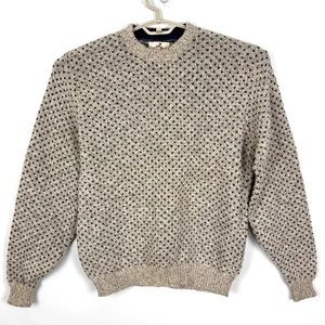 VINTAGE Eastern Mountain Sports Wool Blend Sweater outdoor gorpcore fisherman - Picture 1 of 6