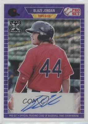2021 Leaf Pro Set Metal 1989 Purple Wave /20 Blaze Jordan #PA-BJ1 Auto - Image 1 of 2