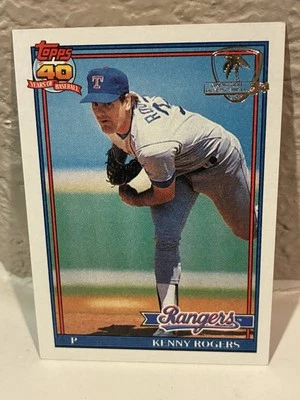 1991 Topps Operation Desert Shield #332 Kenny Rogers Texas Rangers NRMT B - Image 1 of 2