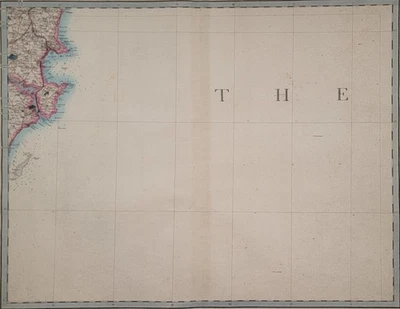 Ordnance Survey – Sheet 3 – 1855 Cruchley Engraved Map – North Sea Coastal - Image 1 of 4