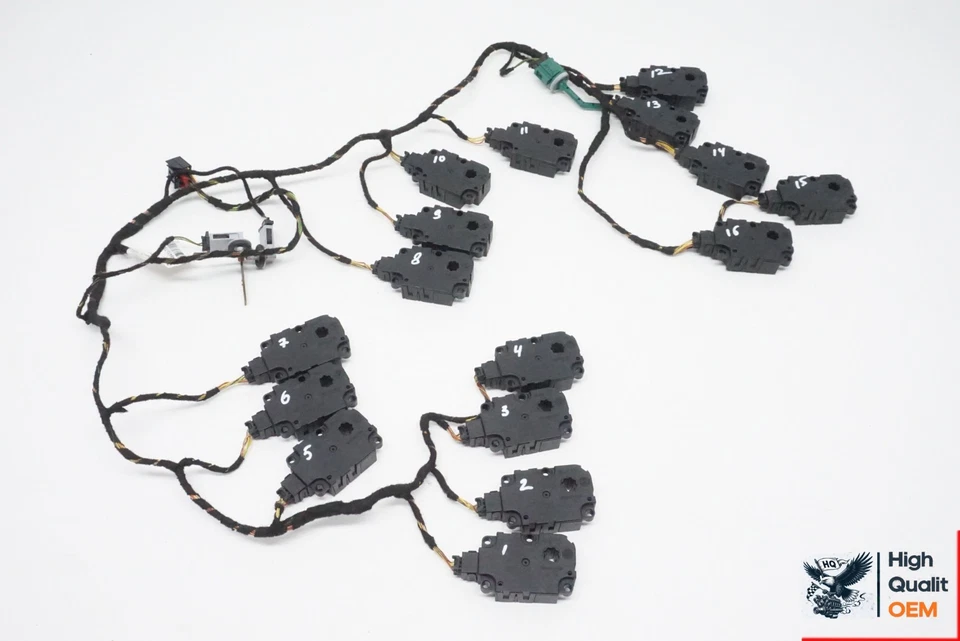 AUDI A6 2012-2018 JUEGO DE 16 CALEFACCIÓN AIRE ACONDICIONADO PUERTA ABATIBLE ACTUADOR MOTOR Foto 1 de 4