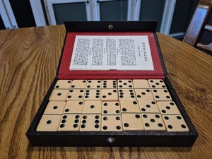 1940s A & L  Butterscotch? Bakelite Dominoes Set New Old Stock Complete Nice!! - Picture 1 of 24