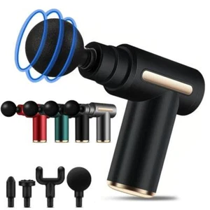 2024 Portable Fascial Deep Tissue Massage Gun Mini Lightweight Adjustable Speed - Picture 1 of 7