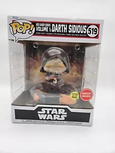 Funko Pop Star Wars Red Saber Series Vol. 1 Darth Sidious #519 GITD Bobble Head - Picture 1 of 6