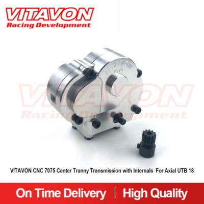 Vitavon CNC 7075 Center Tranny  with Internals Lower Ratio  For Axial UTB 18 sil - Image 1 of 4