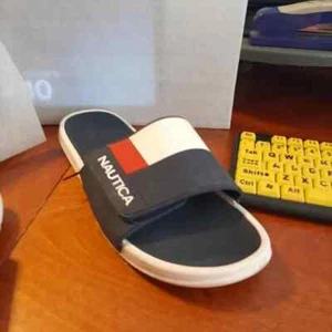 Sandalo uomo Nautica Benton regolabile blu navy tg12 PreLoved buone condizioni - Foto 1 di 5