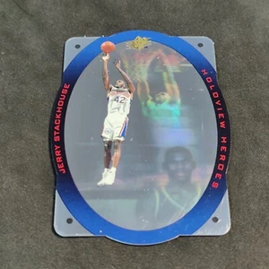 1996 SPX-Jerry Stackhouse Die Cut Holoview Heroes #H8 Philadelphia 76ers - Picture 1 of 3