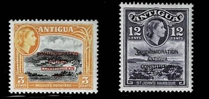 ANTIGUA - 1960 AUFDRUCKE - Sc#119/1120 - MUH - BE 5 - Bild 1 von 1