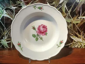 MEISSEN Neuer Ausschnitt, Rote Rose, vintage Teller tief / Suppenteller Ø 23,5cm - Bild 1 von 5