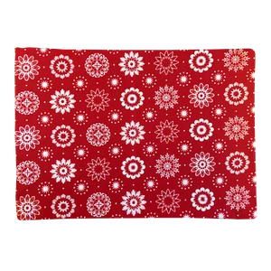 Crisp & Dene Christmas Place Mat - Festive Snowflake Placement 42cmx30cm - Picture 1 of 2
