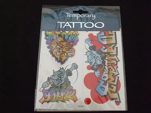 Fun Tattoos for Boys, Assorted Graffiti Tattoos Card 03 - Picture 1 of 1