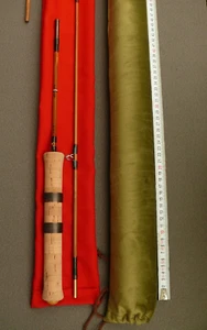 Canne à pêche Lancer mouche Bambou Refendu spinning Fly rod fishing cane bamboo - Photo 1/20