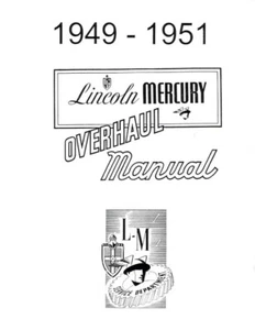 1949 1950 1951 Lincoln Mercury Shop Service Repair Manual Book Engine Drivetrain - Picture 1 of 5