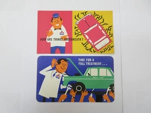 PAIR OF ORIGINAL AMOCO ADVERTISING POSTCARDS / NEW OLD STOCK     - Picture 1 of 5