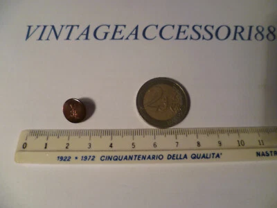 BOTTONE VERA MADREPERLA YSL 12 mm LINEATO 20 ROTONDO BORDEAUX SARTORIA CAMICETTA - Immagine 1 di 4
