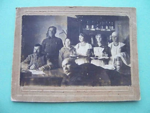 Russia, Caffè, Buffet anni '10 Interno, vetrina con vino PORTO. RARA foto reale - Foto 1 di 3
