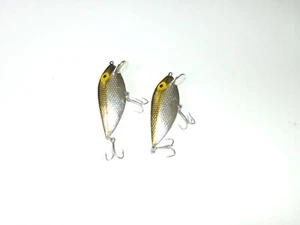 Lot of 2 Storm Pre Rapala 2-3/8" Thin Fin Silver Shad Gold & Chrome Lure - Used - Picture 1 of 3