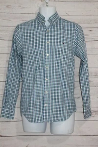 Camisa Tucker Vineyard Vines Para Hombres Calce Ajustado Azul Verde A Cuadros Manga Larga Botón XS - Imagen 1 de 12