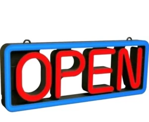 NUEVO Letrero de ventana Pro-Lite "OPEN" LED MULTICOLOR 22" X 8,25" X 2" control remoto - Imagen 1 de 7