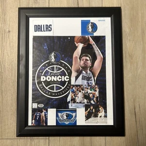 Luka Doncic Los Angeles Lakers Mavs signed handsigniert gerahmt Poster PSA/DNA - Bild 1 von 3