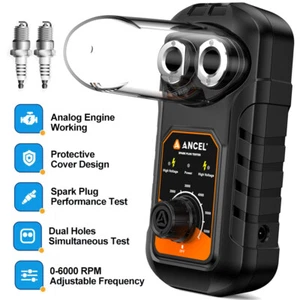 ANCEL SP21 Spark Plug Tester Dual Holes Ignition Plug Analyzer 0-6000 RPM Adjust - Picture 1 of 16