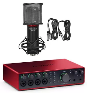 Focusrite SCARLETT 18I16 4G 4th Gen 24bit 192 kHz Recording Interface+Microphone - Picture 1 of 12