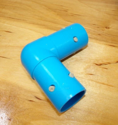 Vintage Playskool PipeWorks Blue 2 Way Connector Elbows Joint Connectors - 12 - Image 1 of 3
