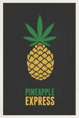 Póster - Película Pineapple Express, Arte de Película Antiguo Moderno Mínimo Retro, 3 Tamaños Foto 1 de 4